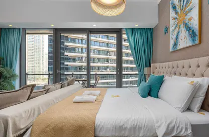 Apartment - 1 Bathroom for rent in Silverene - Dubai Marina - Dubai