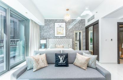 Apartment - Studio - 1 Bathroom for rent in Silverene - Dubai Marina - Dubai