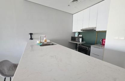 Apartment - Studio - 1 Bathroom for rent in Blue Waves Tower - Dubai Land Residence Complex - Dubai Land - Dubai
