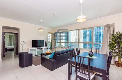 Apartment - 1 Bedroom - 2 Bathrooms for rent in Shemara Tower - Marina Promenade - Dubai Marina - Dubai
