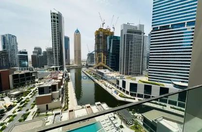 Apartment - Studio - 1 Bathroom for rent in Peninsula One - Peninsula - Business Bay - Dubai