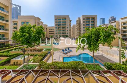 Apartment - 2 Bedrooms - 2 Bathrooms for sale in Al Dhafra 2 - Al Dhafra - Greens - Dubai Apartment - 2 Bedrooms - 2 Bathrooms for sale in Al Dhafra 2 - Al Dhafra - Greens - Dubai