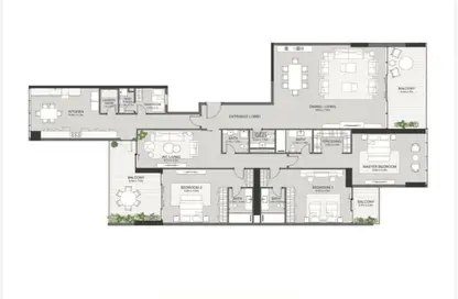 Apartment - 3 Bedrooms - 6 Bathrooms for sale in Al Khan Corniche - Al Khan - Sharjah