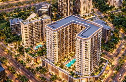 Apartment - 2 - 3 for sale in Binghatti Ghost - Dubai Healthcare City 2 - Al Jaddaf - Dubai Apartment - 2 - 3 for sale in Binghatti Ghost - Dubai Healthcare City 2 - Al Jaddaf - Dubai