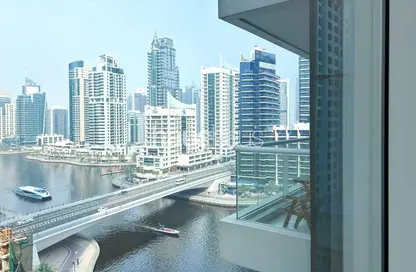 شقة - غرفة نوم - 2 حمامات للايجار في برج كنتننتال - دبي مارينا - دبي