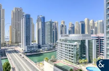 Apartment - 1 Bedroom - 1 Bathroom for sale in Zumurud Tower - Dubai Marina - Dubai