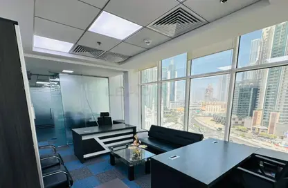 Business Centre - Studio - 4 Bathrooms for rent in Clover Bay Tower - Business Bay - Dubai