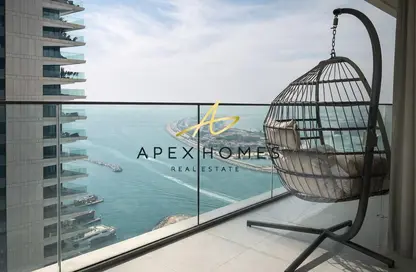شقة - 2 غرف نوم - 3 حمامات للايجار في برج Beach Vista 2 - بيتش فيستا - إعمار بيتشفرونت - دبي هاربور - دبي