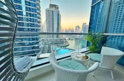 Apartment - 1 Bedroom - 2 Bathrooms for rent in Bay Central West - Bay Central - Dubai Marina - Dubai