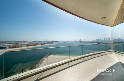 Apartment - 3 Bedrooms - 4 Bathrooms for rent in Diamond - Tiara Residences - Palm Jumeirah - Dubai