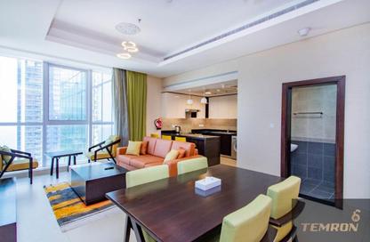 Apartment - 1 - 2 for rent in Al Jowhara Tower - Corniche Road - Abu Dhabi