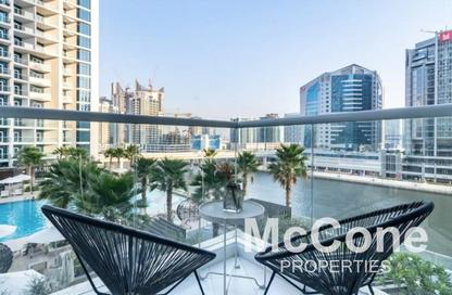 Apartment - Studio - 1 Bathroom for rent in Damac Maison Prive A - Damac Maison Prive - Business Bay - Dubai