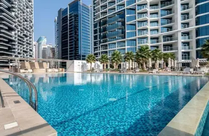 Apartment - Studio - 1 Bathroom for rent in Damac Maison Prive A - Damac Maison Prive - Business Bay - Dubai