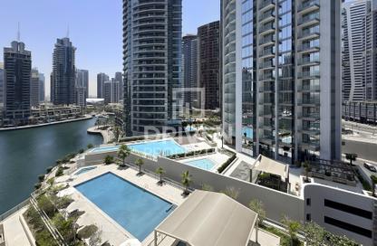 Apartment - 1 - 1 for rent in Iris Blue - Dubai Marina - Dubai