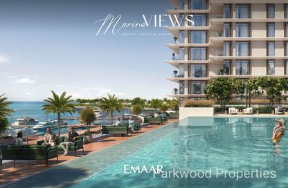 Apartment - 1 - 1 for sale in Marina Views Tower 1 - Marina Views - Mina Rashid - Dubai