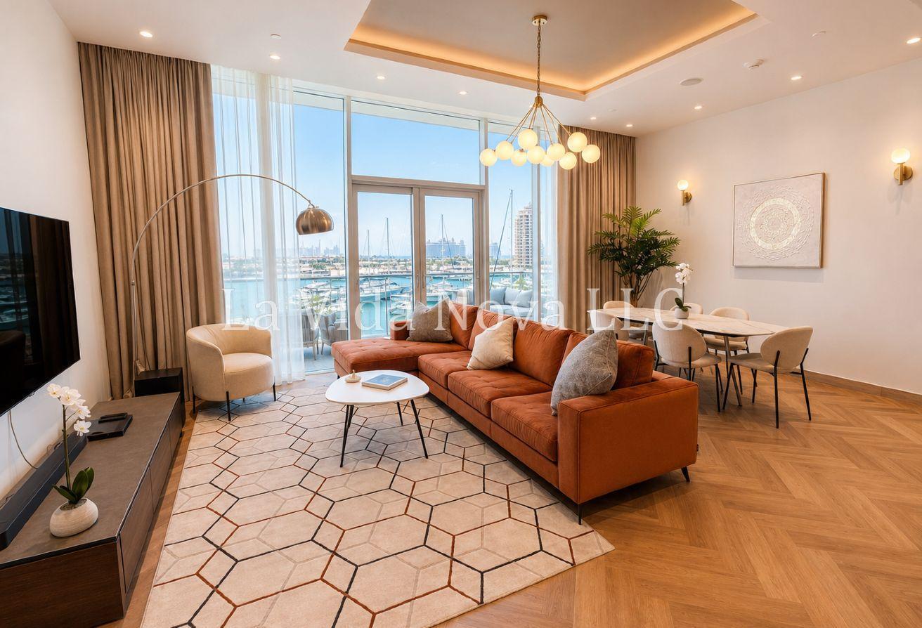 Luxury furnished 2BR + Study RENT | Marina View photo 8
