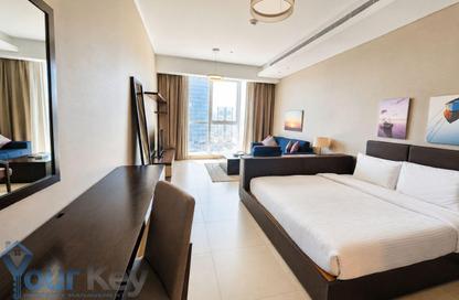 Apartment - Studio - 1 Bathroom for rent in Al Jowhara Tower - Corniche Road - Abu Dhabi