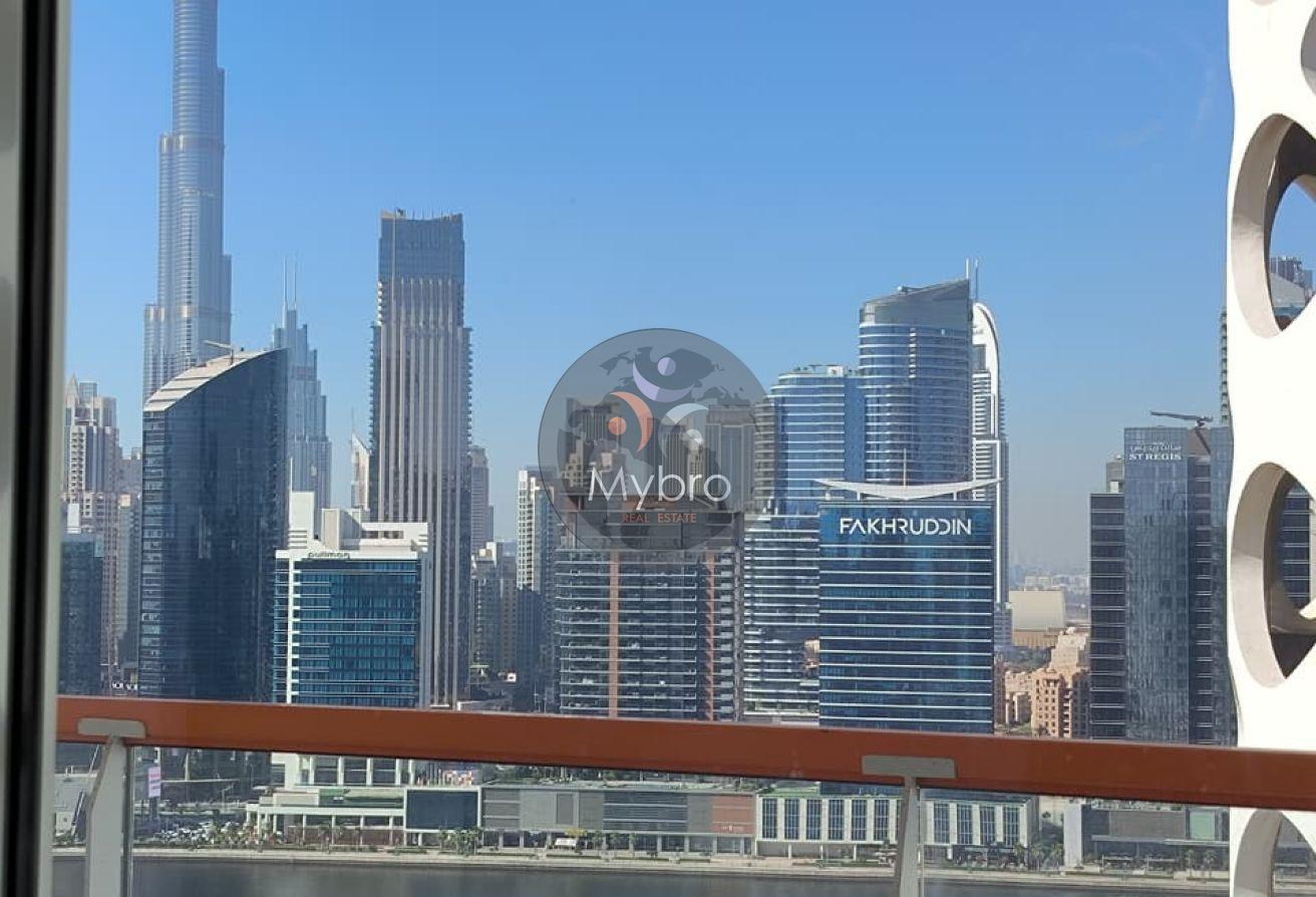 Canal & Burj View | Studio Apartment | Vacant photo 2