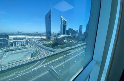 Office Space - Studio - 1 Bathroom for rent in Latifa Tower - Sheikh Zayed Road - Dubai