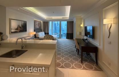 Apartment - Studio - 1 for rent in Kempinski Blvd (The address Blvd) - Downtown Dubai - Dubai