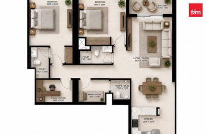 Apartment - 2 Bedrooms - 3 Bathrooms for sale in Sobha Creek Vista Heights Tower B - Sobha Creek Vista Heights - Sobha Hartland - Mohammed Bin Rashid City - Dubai