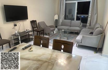 Apartment - 1 Bedroom - 2 Bathrooms for rent in Corniche Tower - Ajman Corniche Road - Ajman