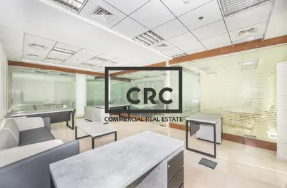 Office Space - Studio - 1 Bathroom for rent in Clover Bay Tower - Business Bay - Dubai