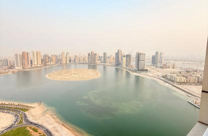 Apartment - 3 Bedrooms - 3 Bathrooms for rent in Beach Tower 1 - Al Khan Lagoon - Al Khan - Sharjah