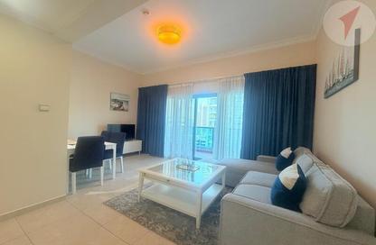 Apartment - 1 Bedroom - 2 Bathrooms for rent in Zumurud Tower - Dubai Marina - Dubai