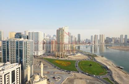 Apartment - 3 Bedrooms - 3 Bathrooms for rent in Beach Tower 1 - Al Khan Lagoon - Al Khan - Sharjah