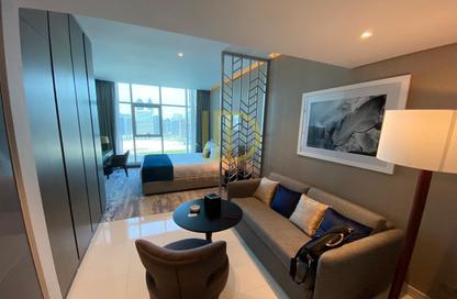 Apartment - Studio - 1 Bathroom for rent in Damac Maison Prive A - Damac Maison Prive - Business Bay - Dubai