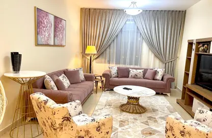 Apartment - 3 Bedrooms - 3 Bathrooms for rent in Bazza Tower - Al Mamzar - Al Mamzar - Sharjah - Sharjah
