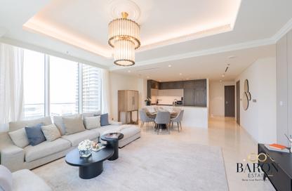 Apartment - 4 Bedrooms - 5 Bathrooms for rent in Palace Beach Residence Tower 2 - Palace Beach Residence - Emaar Beachfront - Dubai Harbour - Dubai