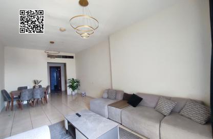 Apartment - 1 Bedroom - 2 Bathrooms for rent in Orient Tower 1 - Orient Towers - Al Bustan - Ajman