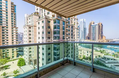 Apartment - 1 Bedroom - 2 Bathrooms for rent in Al Mesk Tower - Dubai Marina Towers - Dubai Marina - Dubai