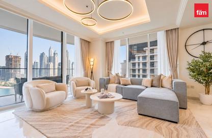 Apartment - 3 - 4 for rent in Palace Beach Residence Tower 2 - Palace Beach Residence - Emaar Beachfront - Dubai Harbour - Dubai
