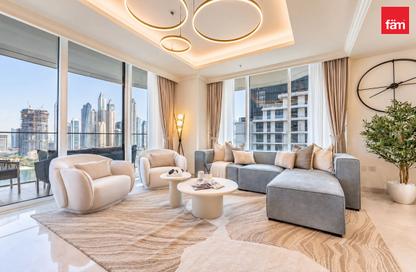 Apartment - 3 - 4 for rent in Palace Beach Residence Tower 2 - Palace Beach Residence - Emaar Beachfront - Dubai Harbour - Dubai