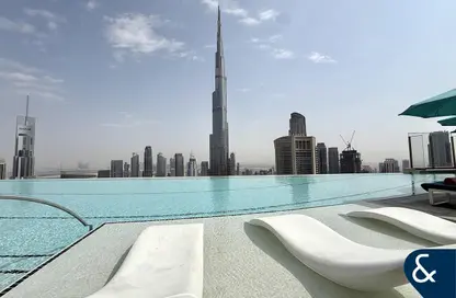 شقة - 3 غرف نوم - 4 حمامات للايجار في فندق العنوان- سكاي فيو 2 - أبراج العنوان سكاي فيو - وسط مدينة دبي - دبي