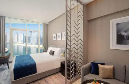 Apartment - Studio - 1 Bathroom for rent in Damac Maison Prive - Business Bay - Dubai