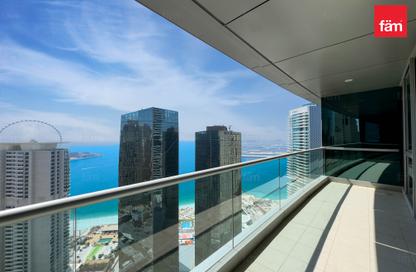 Apartment - 3 - 4 for rent in Al Fattan Marine Tower - Al Fattan Marine Towers - Jumeirah Beach Residence - Dubai