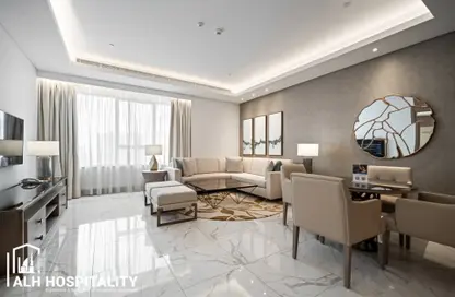 النزل و الشقق الفندقية - غرفة نوم - 2 حمامات للايجار في فندق الجداف روتانا سويت - الجداف - دبي