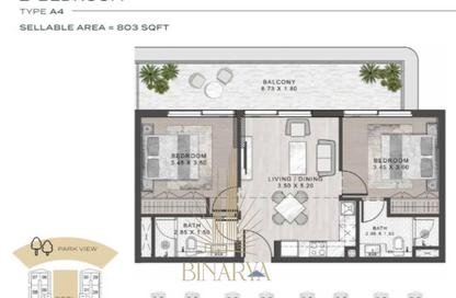 Apartment - 2 Bedrooms - 2 Bathrooms for sale in Elo - Damac Hills 2 - Dubai