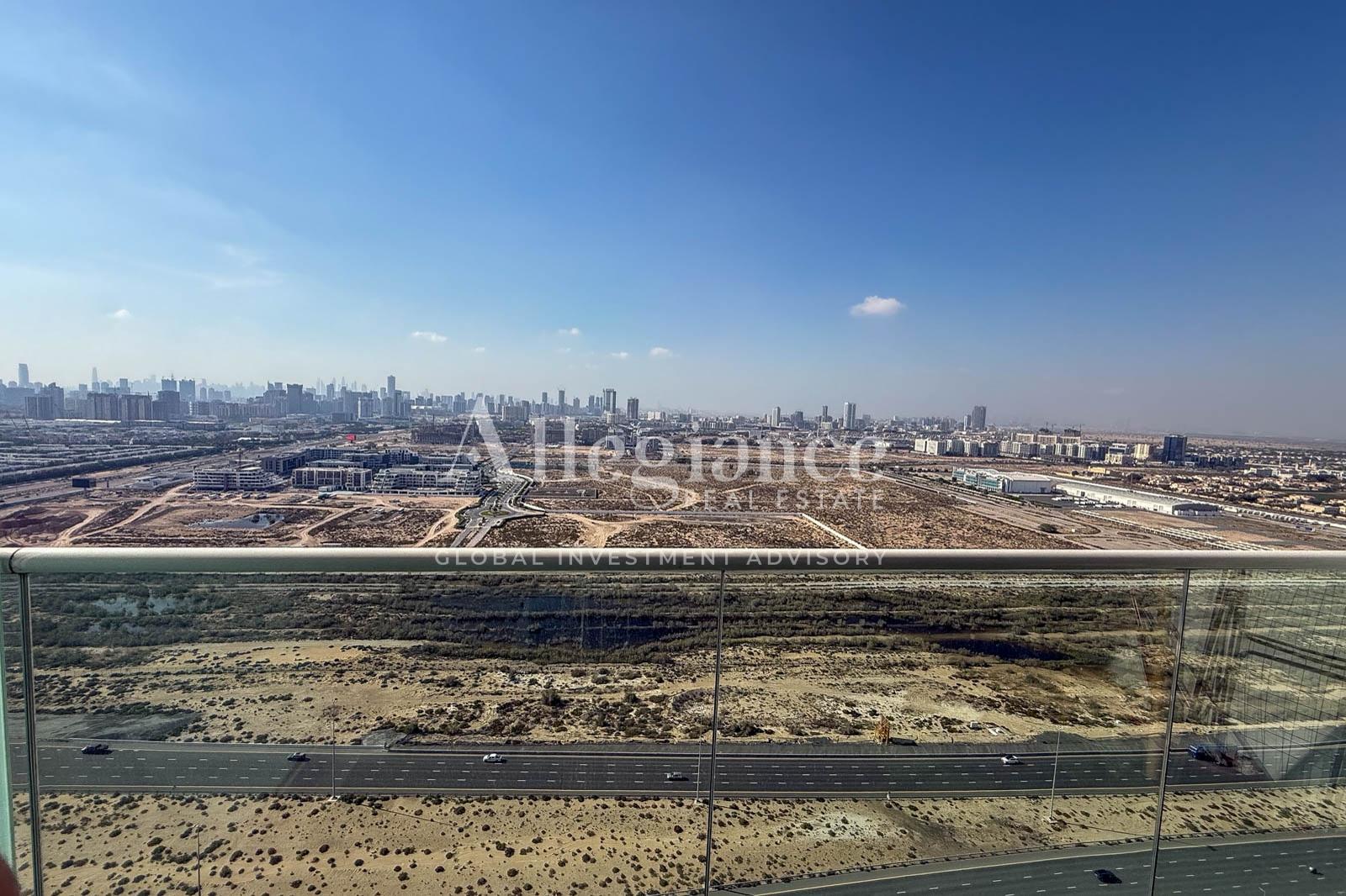 Furnished | Flexible Payment | Skyline View Studio in Damac Hills