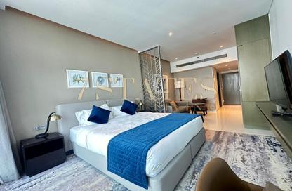 Apartment - Studio - 1 Bathroom for rent in Damac Maison Prive A - Damac Maison Prive - Business Bay - Dubai