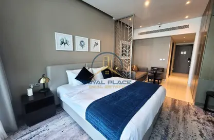 Apartment - Studio - 1 Bathroom for rent in Damac Maison Prive A - Damac Maison Prive - Business Bay - Dubai