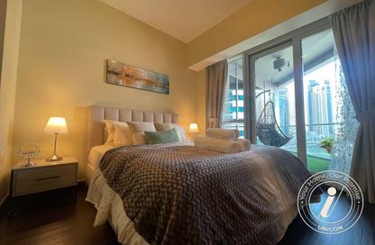 Apartment - 1 Bedroom - 2 Bathrooms for rent in The Waves Tower B - The Waves - Dubai Marina - Dubai