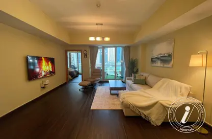 Apartment - 1 Bedroom - 2 Bathrooms for rent in The Waves Tower B - The Waves - Dubai Marina - Dubai