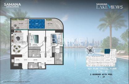 Apartment - 2 Bedrooms - 2 Bathrooms for sale in Samana Lake Views - Dubai Production City (IMPZ) - Dubai Apartment - 2 Bedrooms - 2 Bathrooms for sale in Samana Lake Views - Dubai Production City (IMPZ) - Dubai