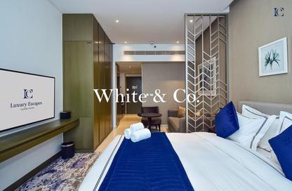 Apartment - Studio - 1 Bathroom for rent in Damac Maison Prive A - Damac Maison Prive - Business Bay - Dubai