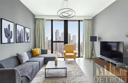 شقة - غرفة نوم - 2 حمامات للايجار في مرتفعات بوليفارد برج 2 - مرتفعات بوليفارد - وسط مدينة دبي - دبي